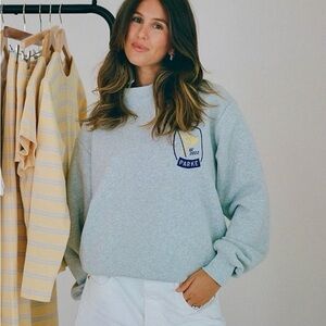 Parke Light Gray Crewneck Sweatshirt Size L/XL